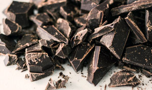 Chopped Up Pieces of Chocolate Bar
